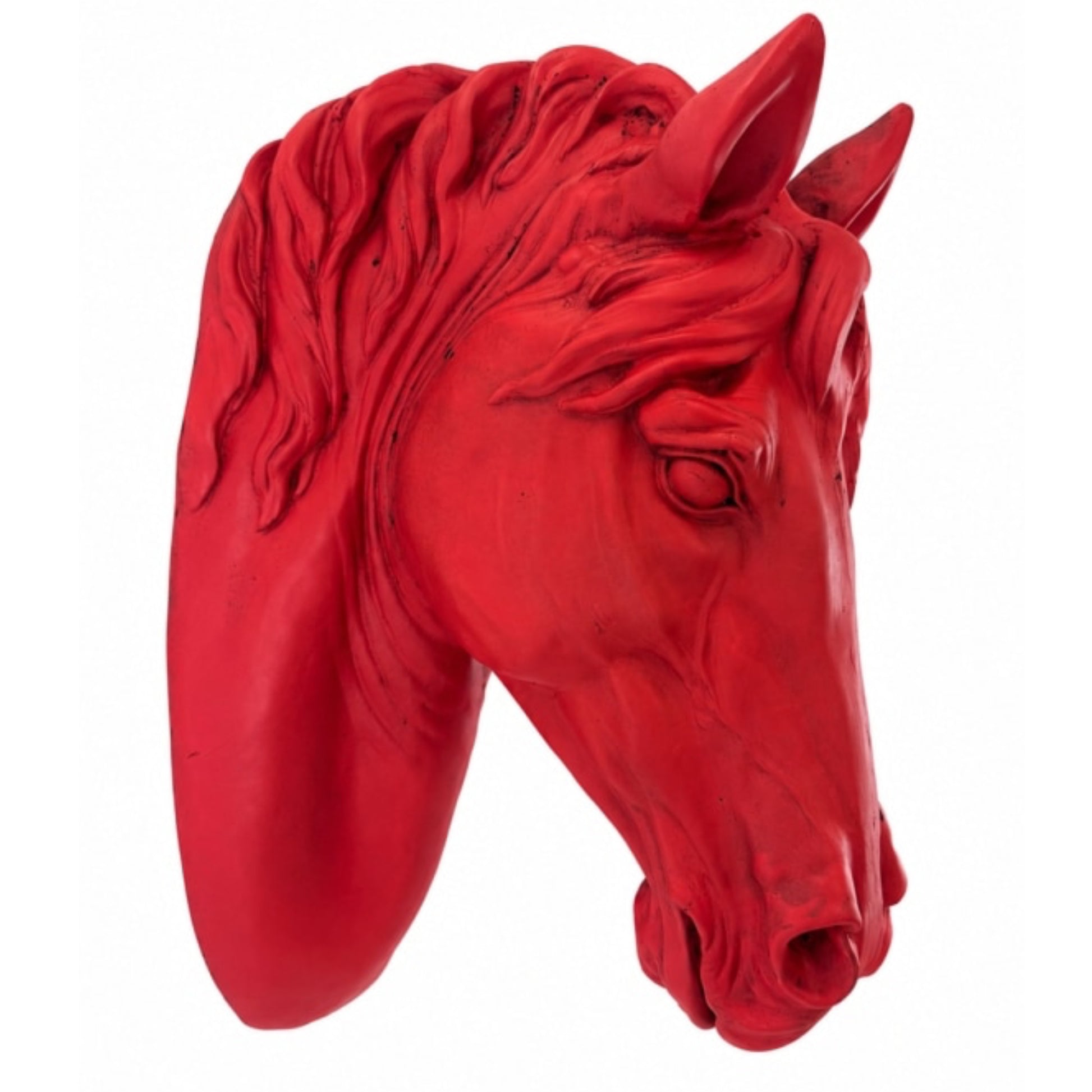 Distressed Pink Horse Head Wall Decoration 1