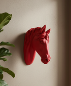 Distressed Pink Horse Head Wall Decoration