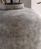 Distressed Textured Grey Urn Vase | The Farthing 4