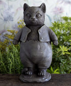 Distressed Cat Garden Ornament