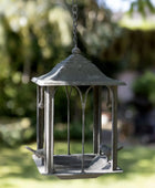 Distressed Hanging Metal Bird Feeder