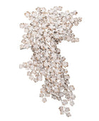 Decorative wall piece with crystal-like beads on a white background