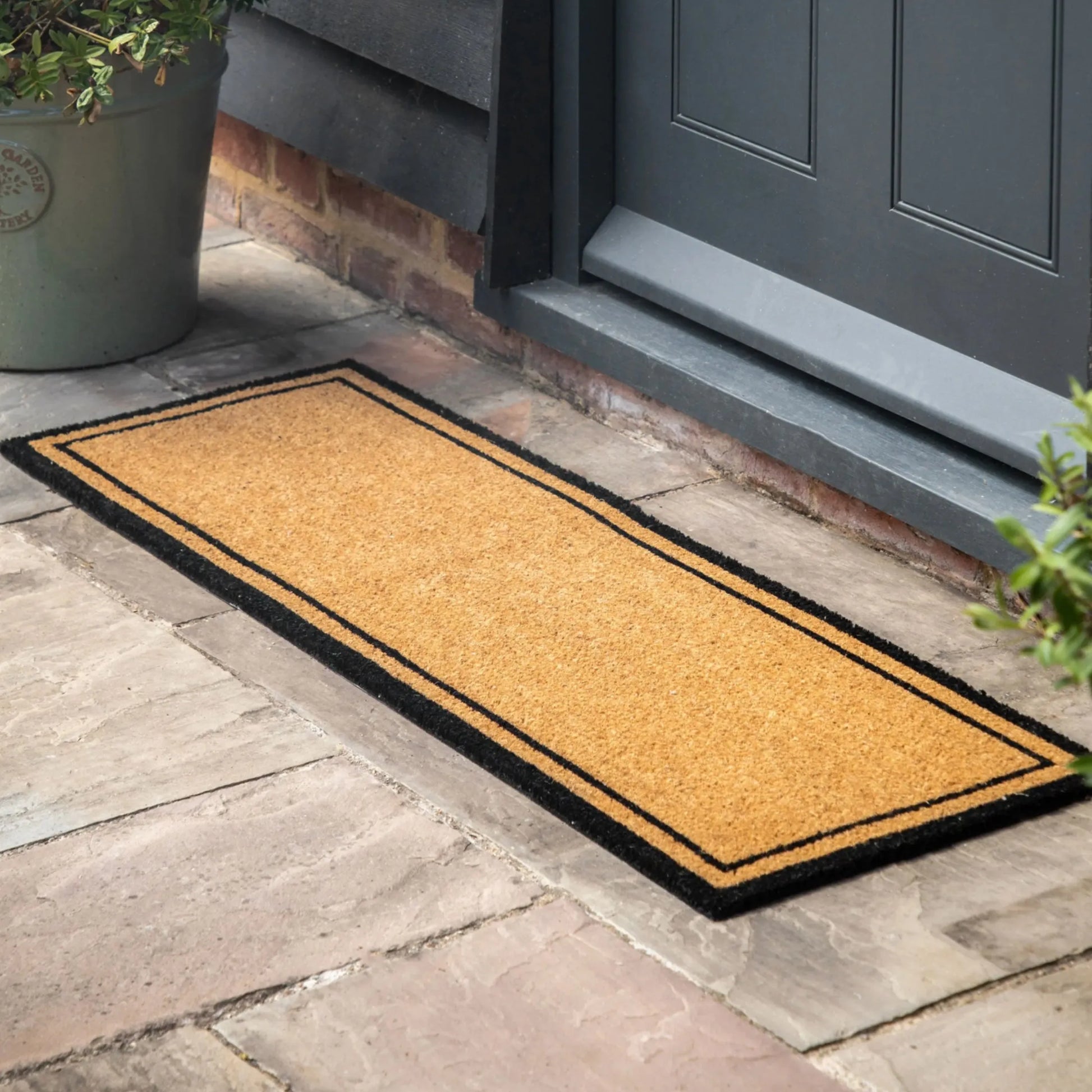 Double Coir Doormat with Double Border