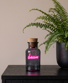 Dream Neon Bottle Light – Rechargeable Pink LED Light in Glass Bottle
