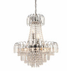 Crystal chandelier on a white background