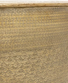 Close-up of a woven basket with a textured pattern