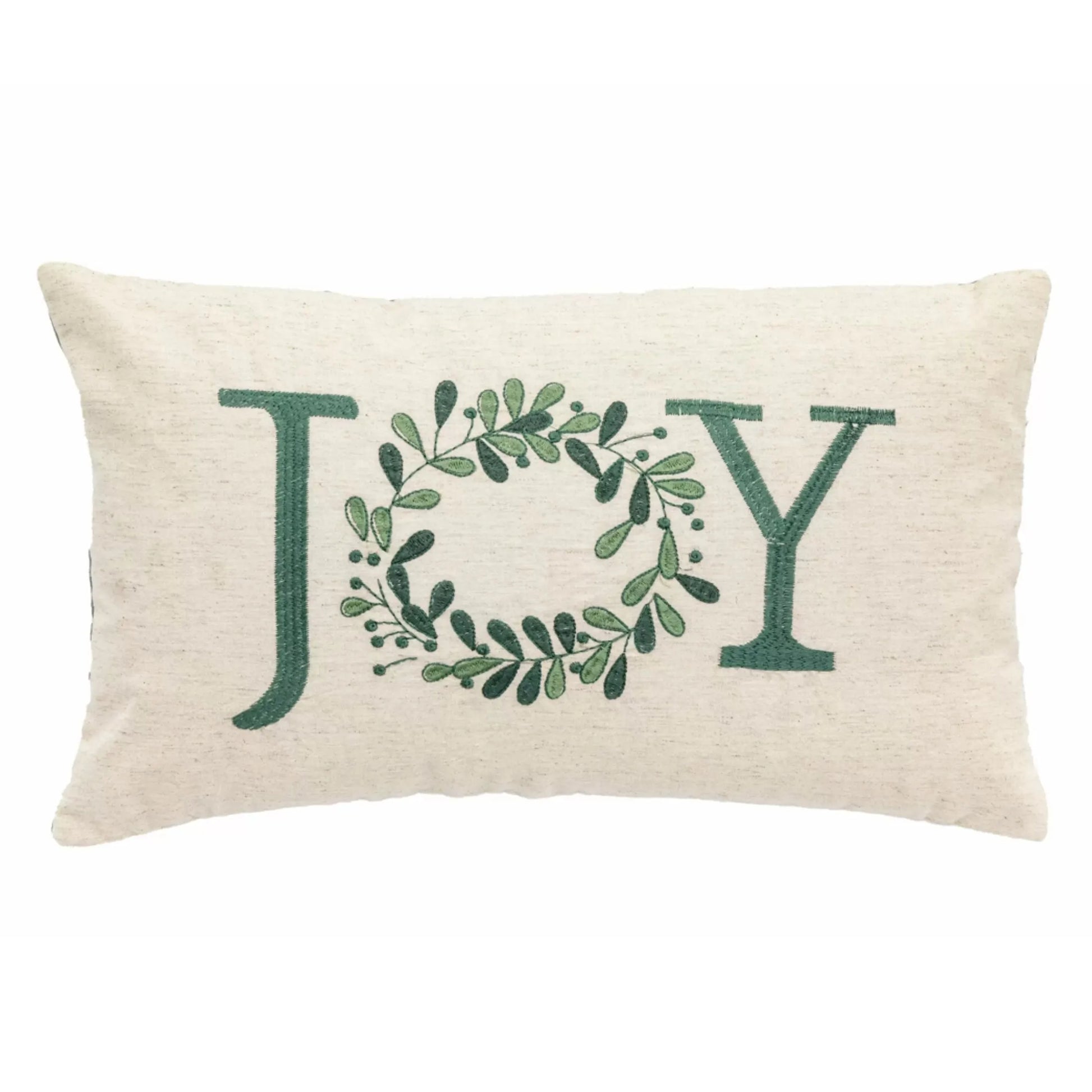 Embroidered Joy Linien Cushion 2
