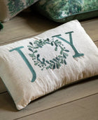 Embroidered Joy Linien Cushion 4