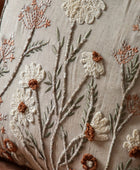 Embroidered Meadow Floral Cushion 5