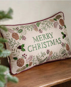 Embroidered Merry Christmas Cushion 6