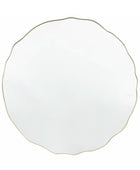 Extra Large Circular Wavy Edge Gold Wall Mirror 3