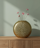 Extra Large Gold Leaf Print Vase