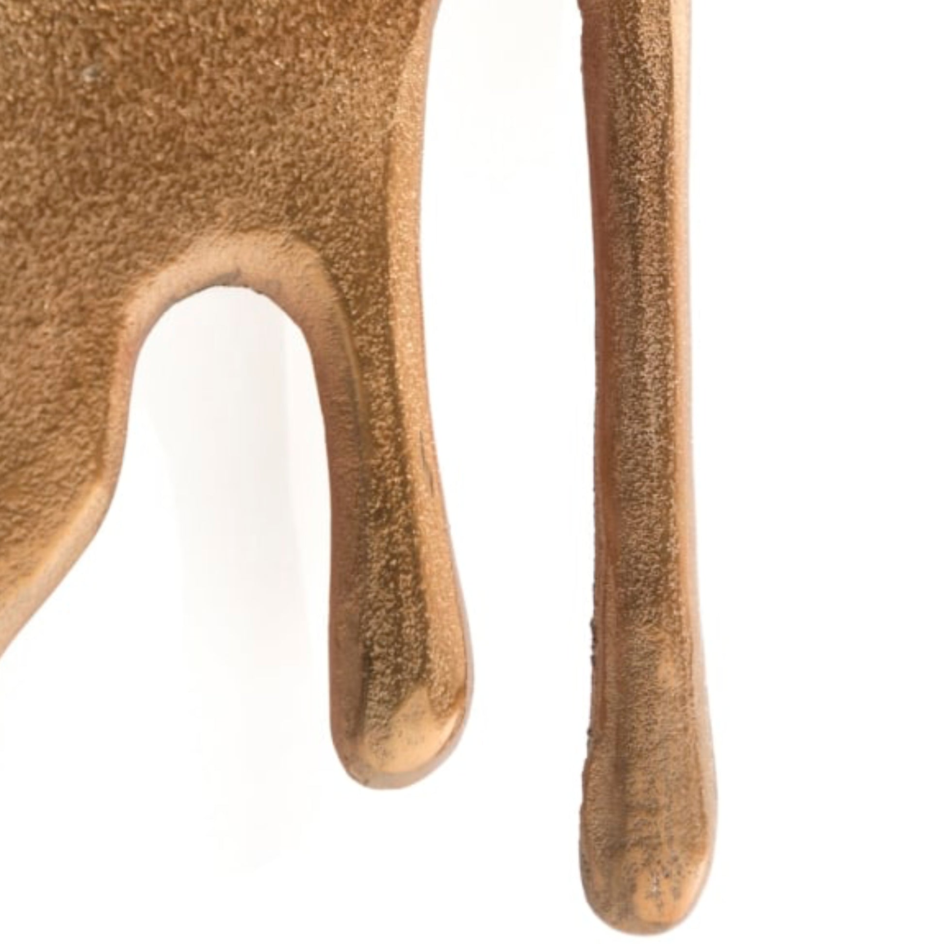 Close-up of a brown leather glove with a textured surface on a white background