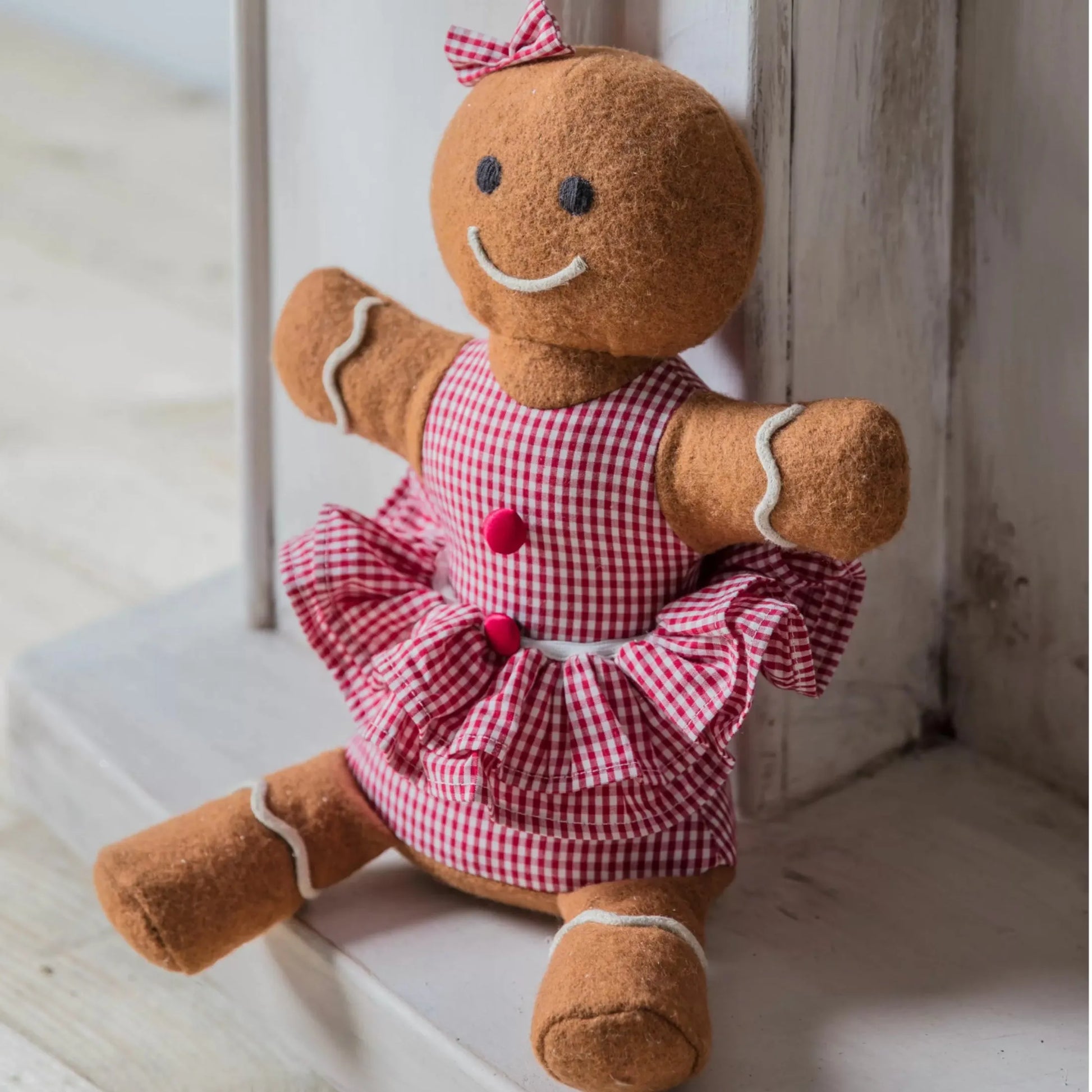 Fabric Mrs Gingerbread Doorstop 54