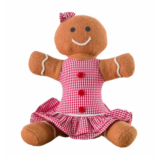 Fabric Mrs Gingerbread Doorstop 1