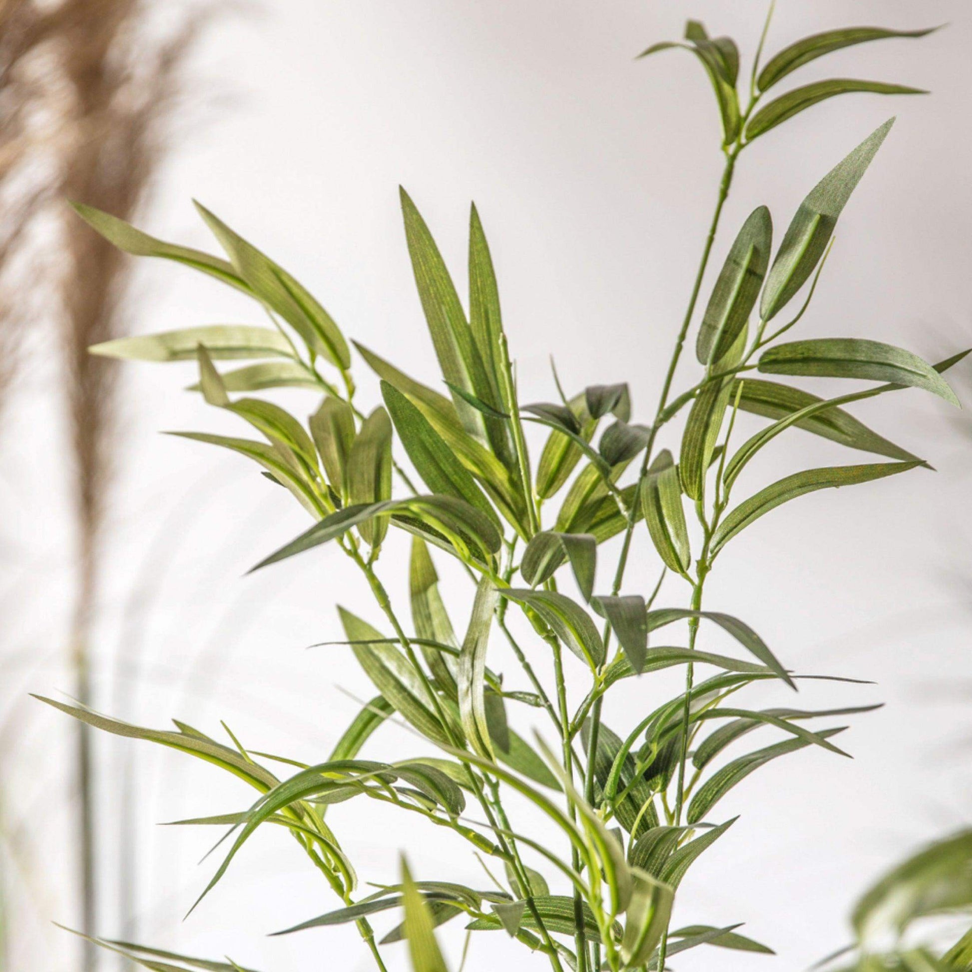 Faux Green Bamboo Plant - The Farthing