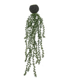 Faux Green String of Pearls in Artificial Soil Ball 4