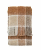 Faux Mohair Checked Design Throw 1