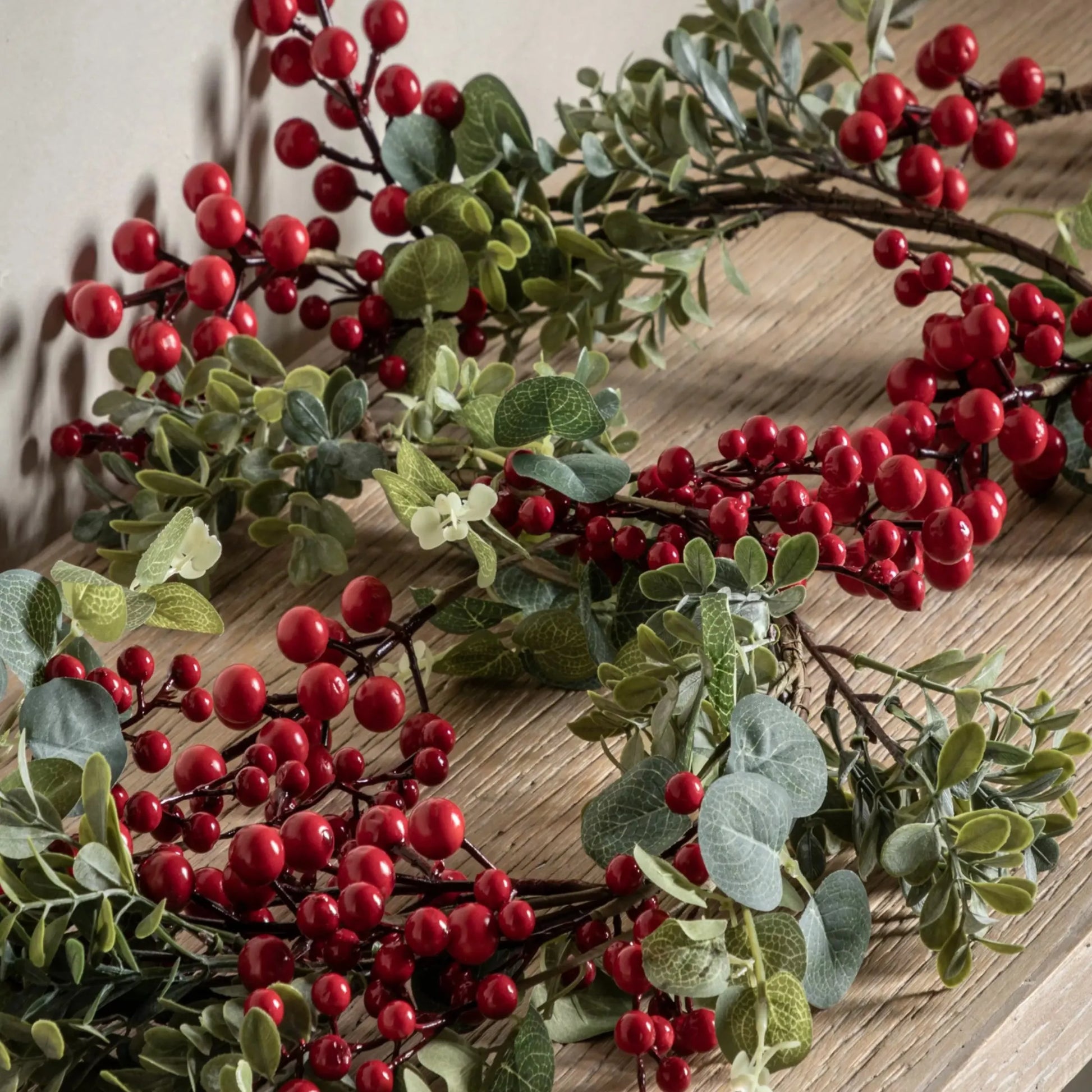 Faux Red Berry Garland 4