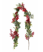 Faux Red Berry Garland