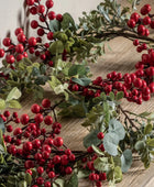 Faux Red Berry Garland 4