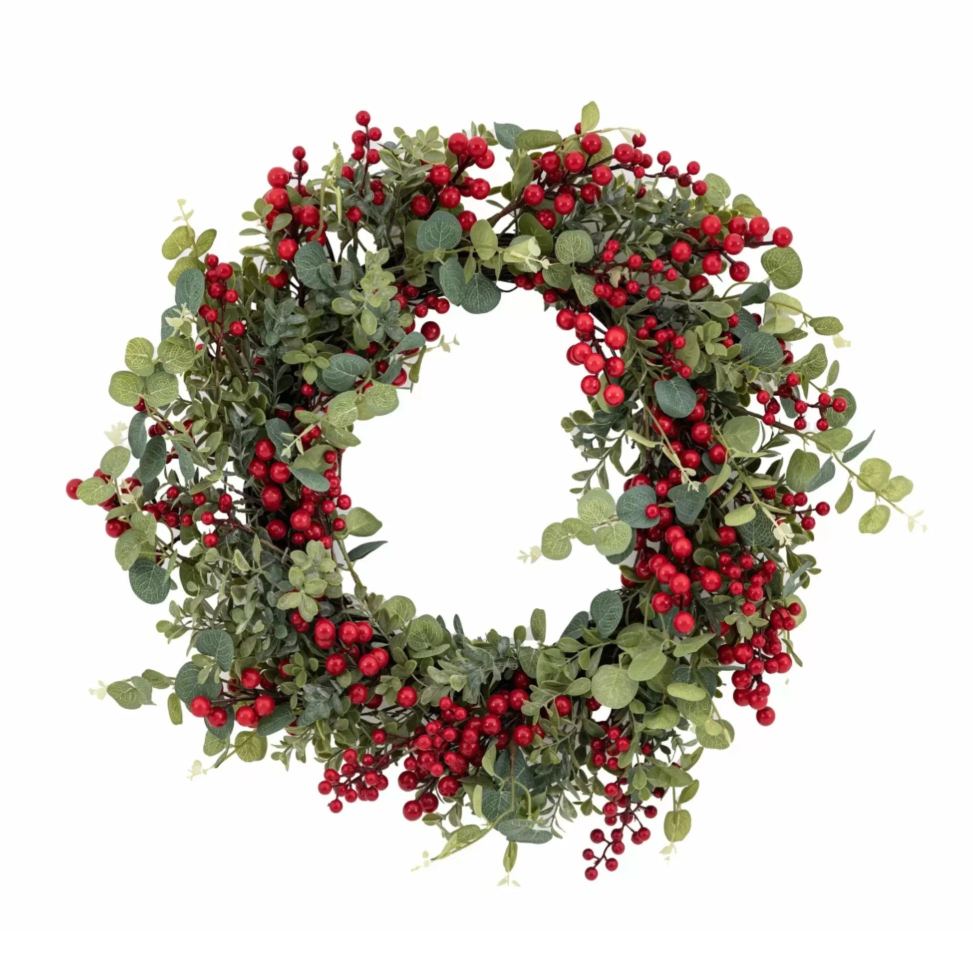 Faux Red Berry Wreath