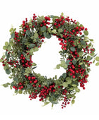 Faux Red Berry Wreath