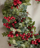 Faux Red Berry Wreath 1