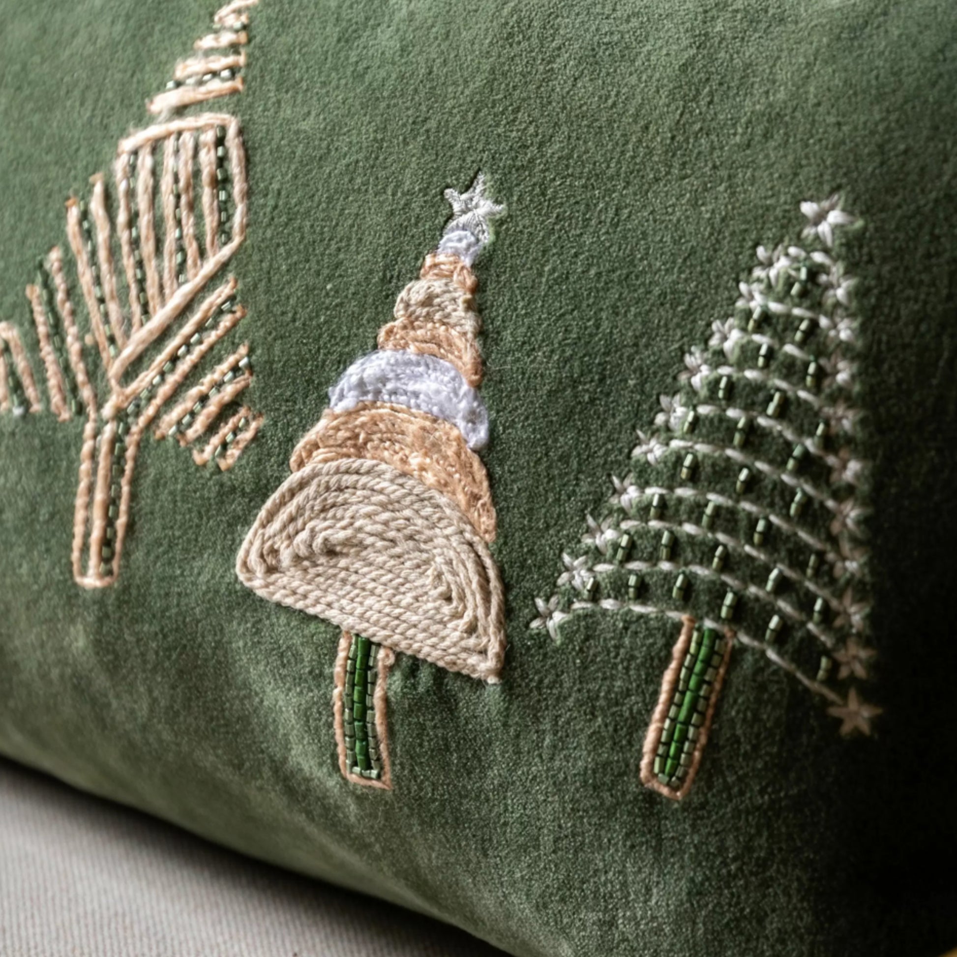 Festive Trees Rectangular Cushion 6