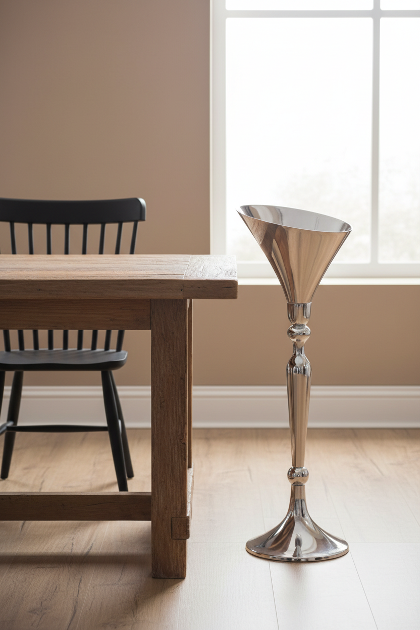 Floor Standing Polished Champagne Bucket