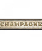 Framed Rectangular Antique Glass Champagne Wall Mirror 3