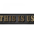 Framed This Is Us Gold Typography Wall Art 6
