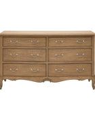 French Inspired Weathered Wood Chest of 6 Drawers 5