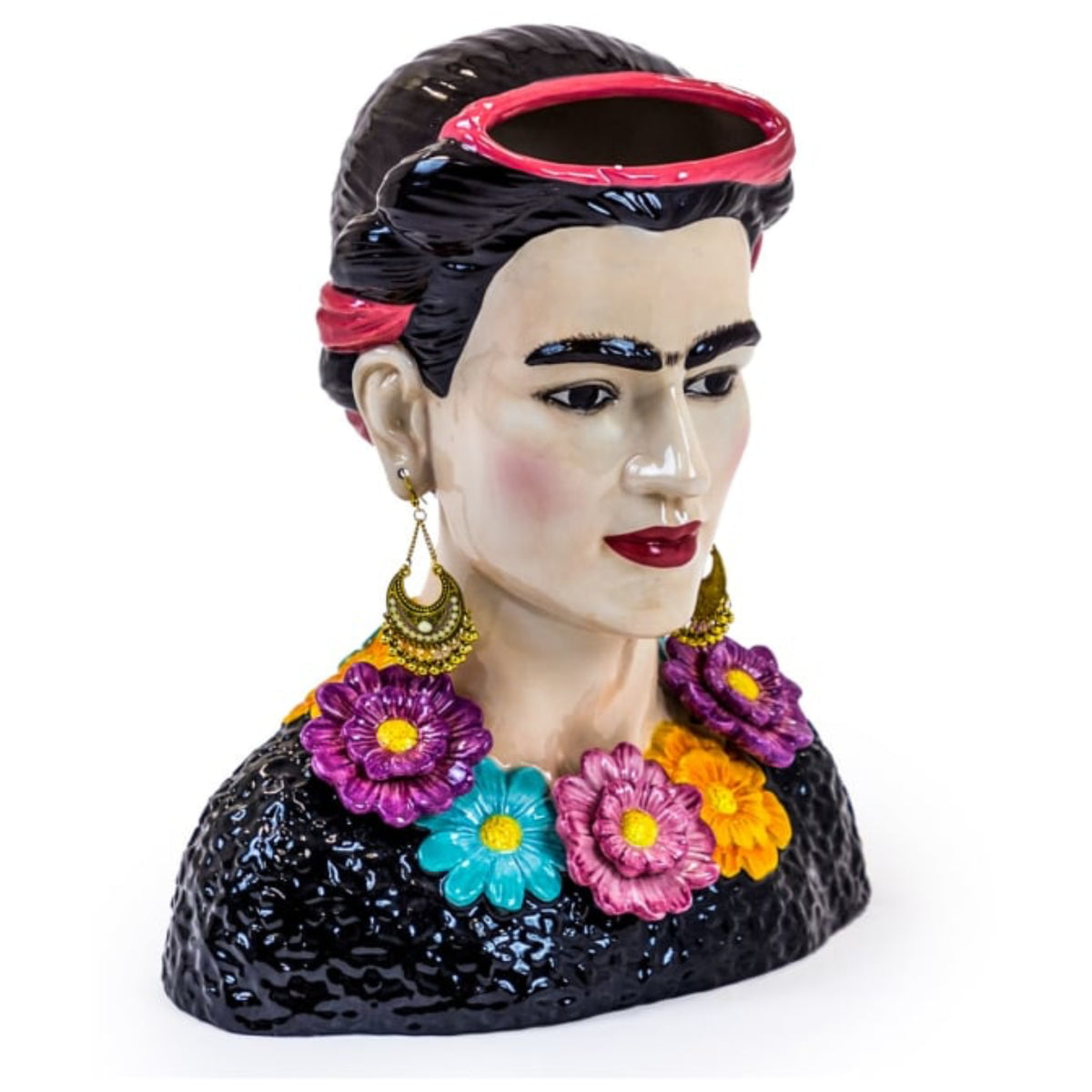 Frida Lady Ceramic Bust Vase