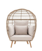 Garden Brown PE Wicker Egg Chair 4