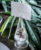 Glass Tree Name Card Holder Set of 4 1