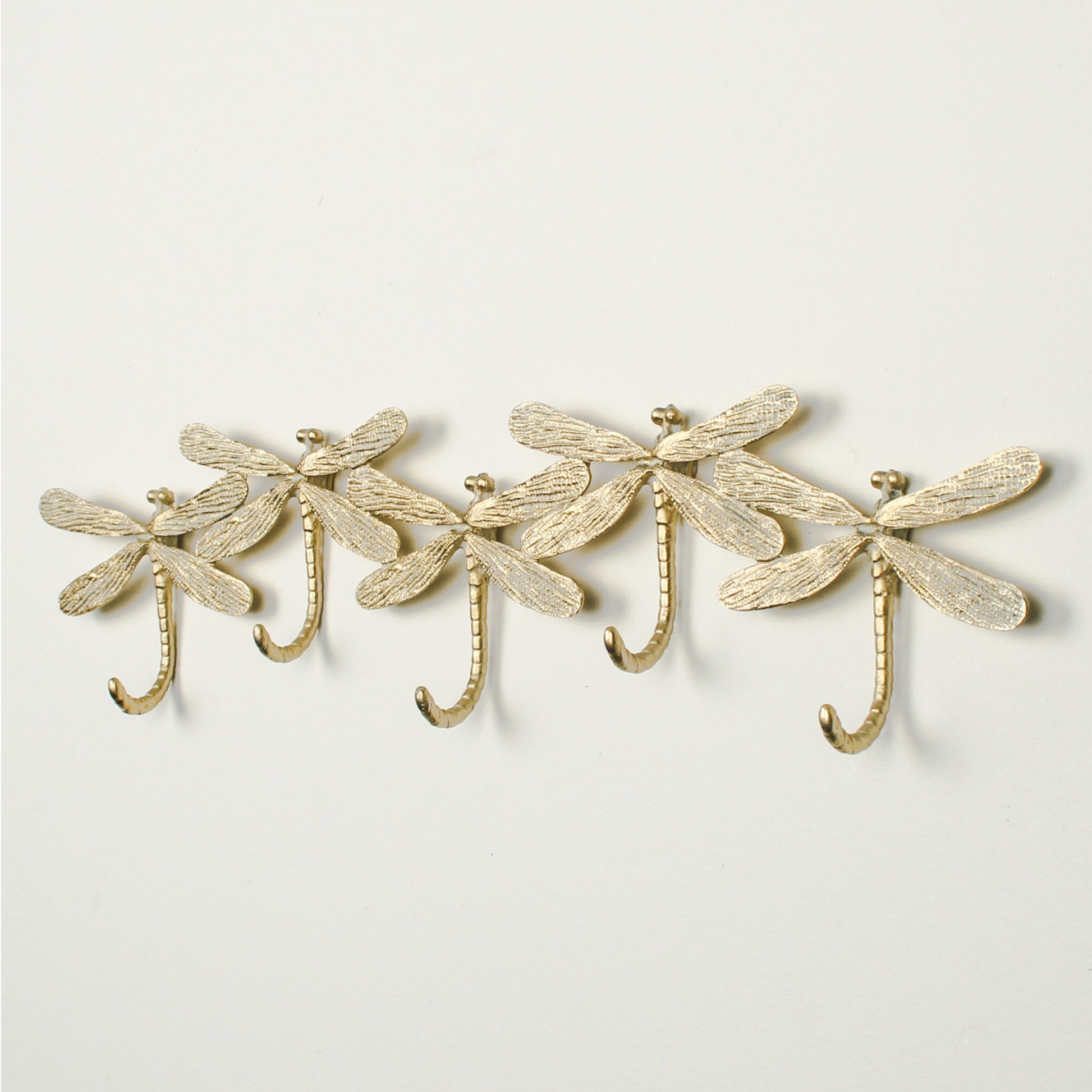 Gold Dragonfly Door Hooks
