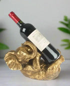 Gold Elephant Wine Bottle Holder