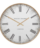 Gold Frame Antiqued Glass Mirror Face Wall Clock 50cm 1