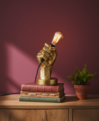 Gold Hand Table Lamp