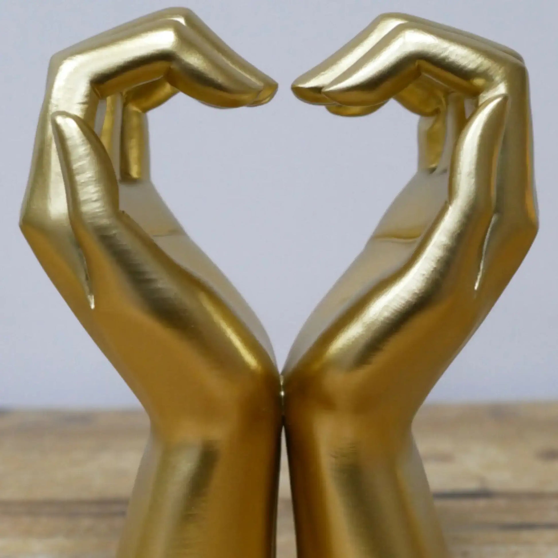 Gold Love You Hands Ornament