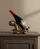 GoldOctopusWineBottleHolder