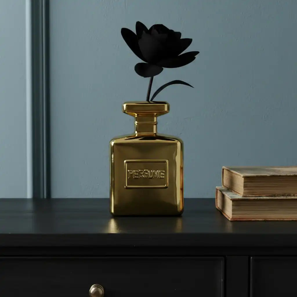 Gold Perfume Bottle Vase