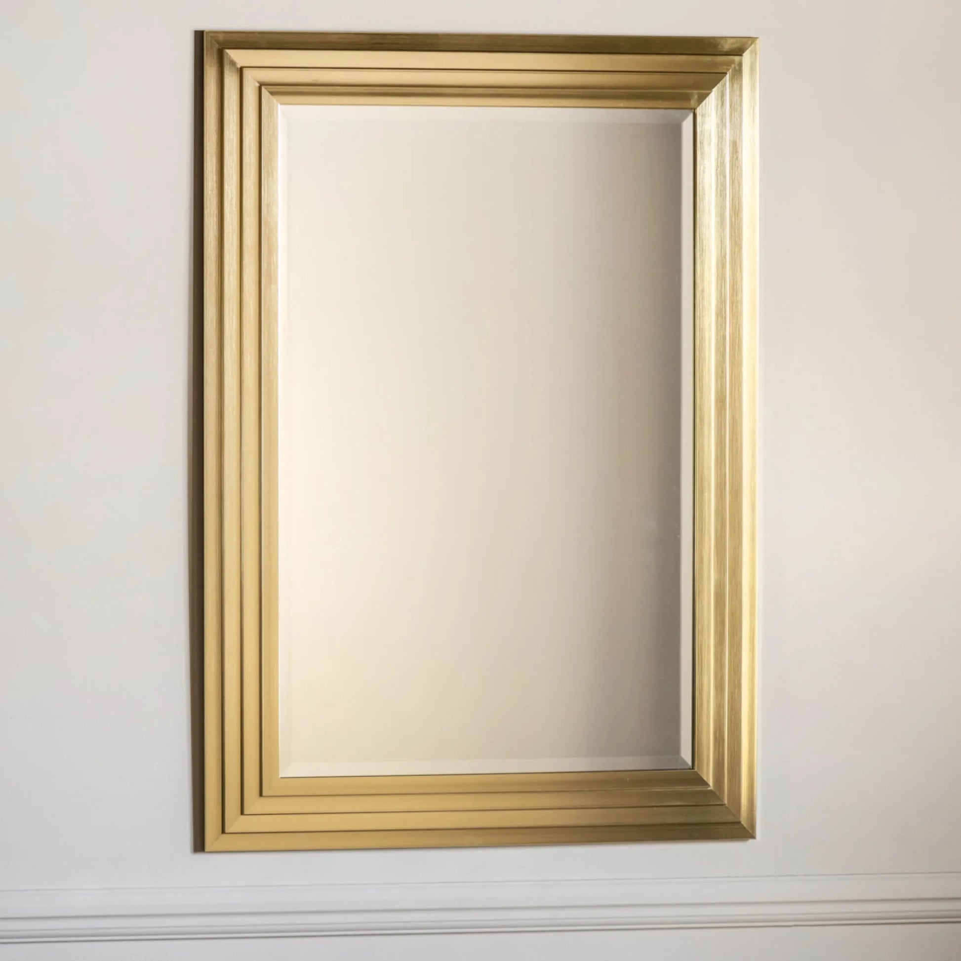 Gold Rectangular Wall Mirror 2