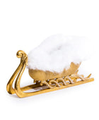 Gold Sleigh Wine Bottle Holder 3