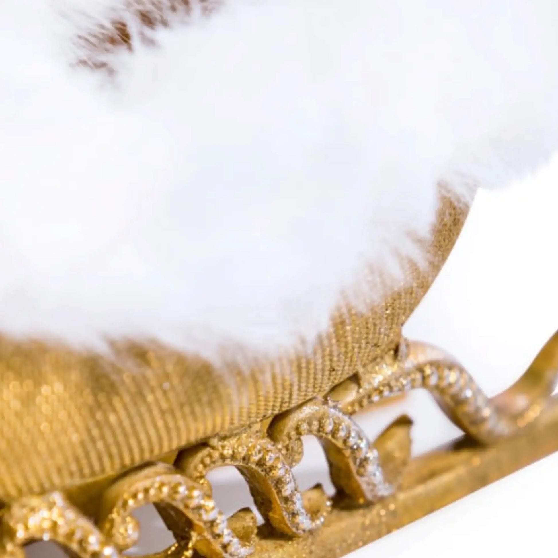 Gold Sleigh Wine Bottle Holder