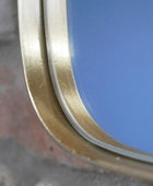 Gold Slim Edge Square Wall Mirror - The Farthing