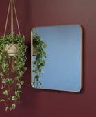 GoldSlimEdgeSquareWallMirror4