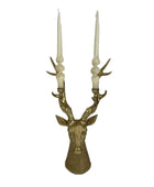 Gold Stag Candle Holder