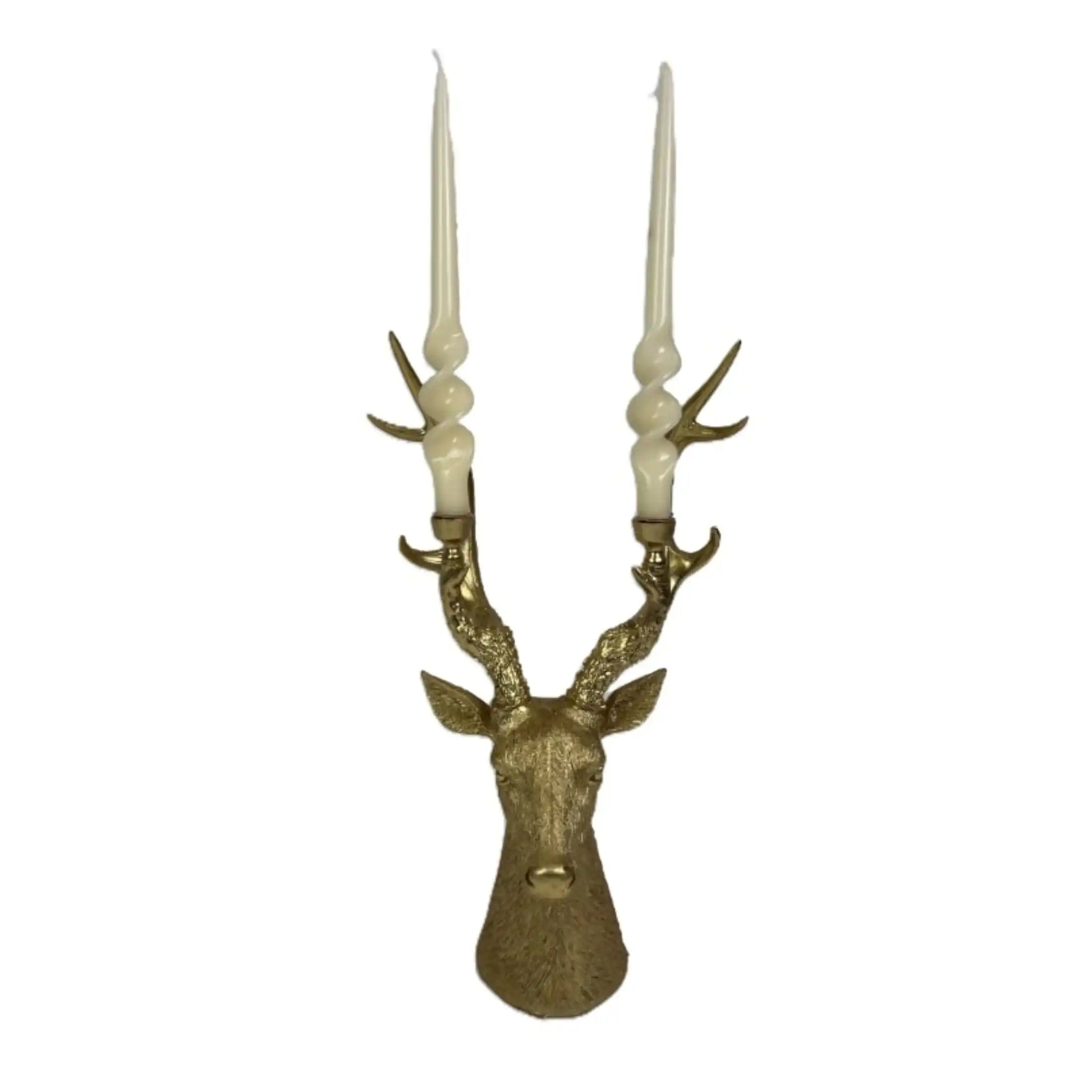 Gold Stag Candle Holder